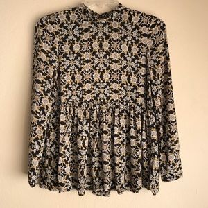 Kimchi Blue Floral Babydoll Top, Medium